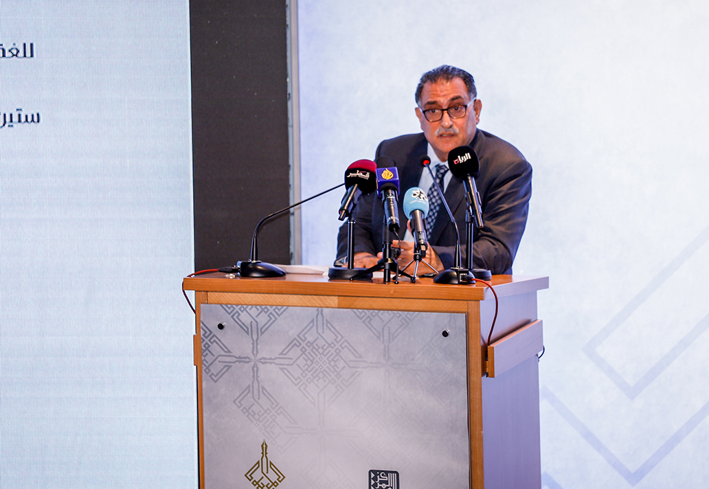 Azmi Bishara (ACRPS general director) Delivering his Speech 